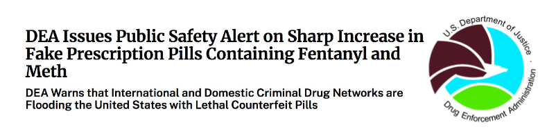 Counterfeit pills containing fentanyl are a threat on the rise